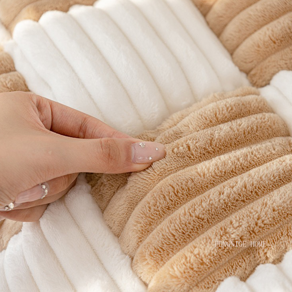 겨울 돌 소파토퍼 쇼파패드 극세사 넓은 토퍼형 매트 누빔 깔개 방석 블랙 60x160