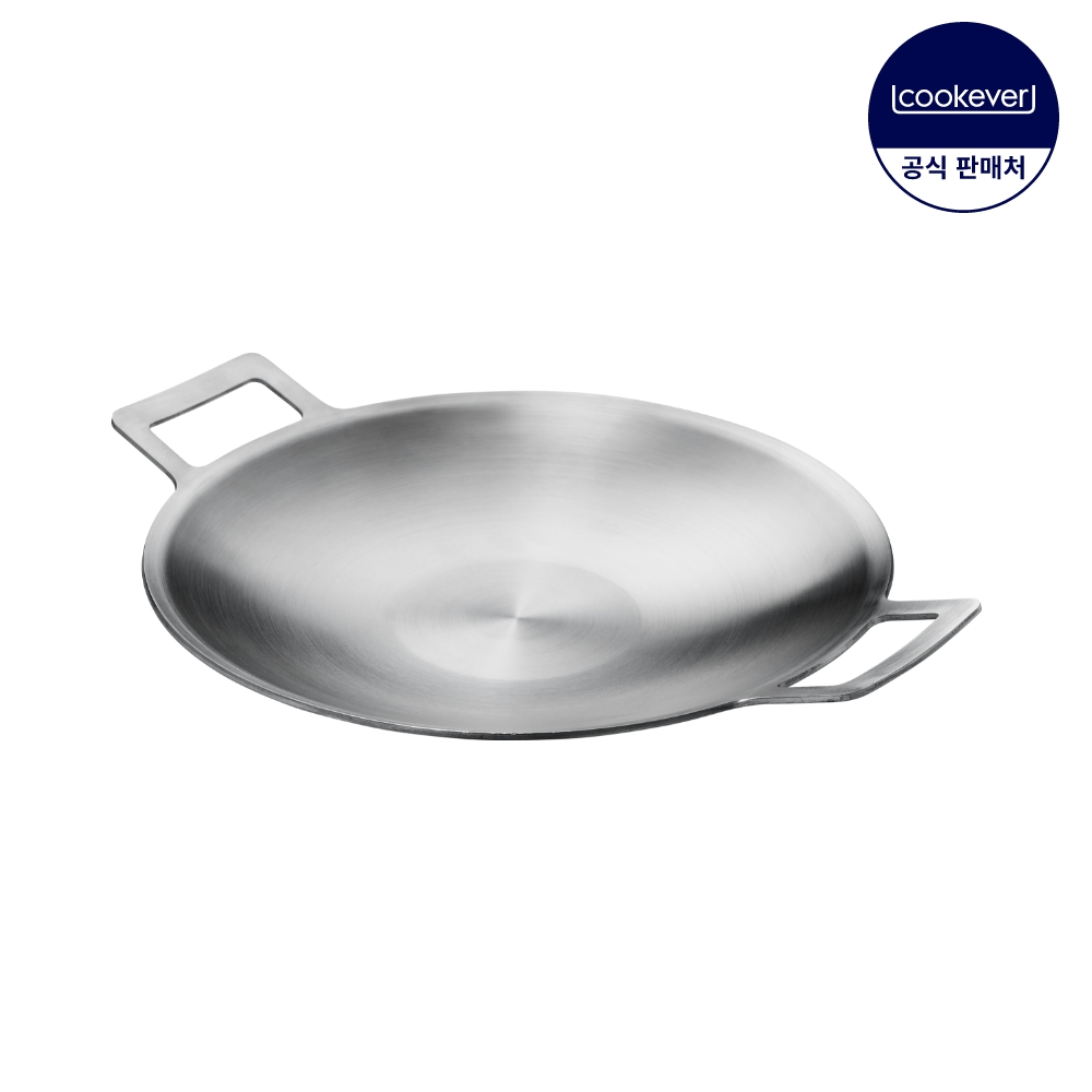 쿡에버 IH 인덕션 통3중 스텐 그리들 34cm