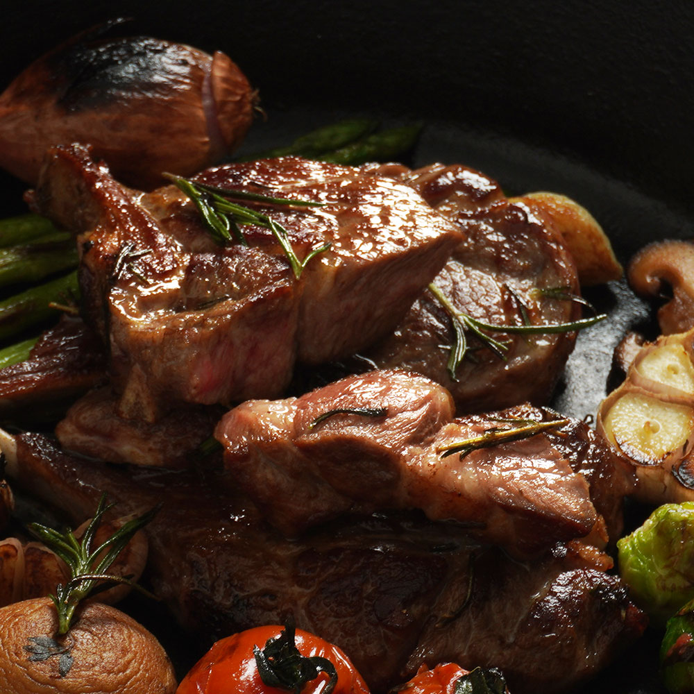 호주산 양갈비 숄더랙 스테이크 양고기 구이 글램핑 바베큐 파티 맛집 시즈닝포함 490g