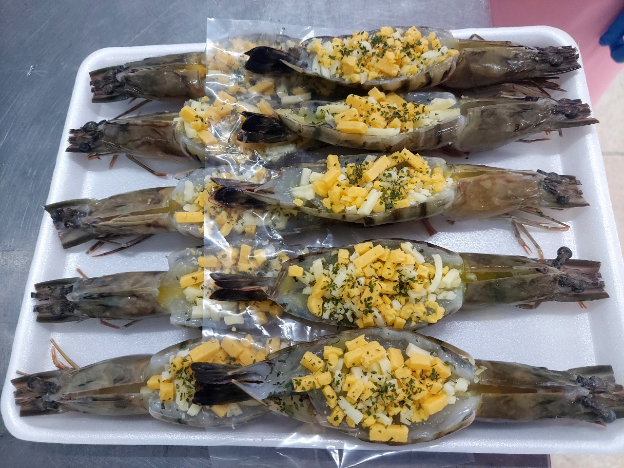 [100g]블랙타이거 버터치즈 새우 500g 냉동 에어프라이기 블랙타이거 왕새우 술안주 - 상세 이미지 4