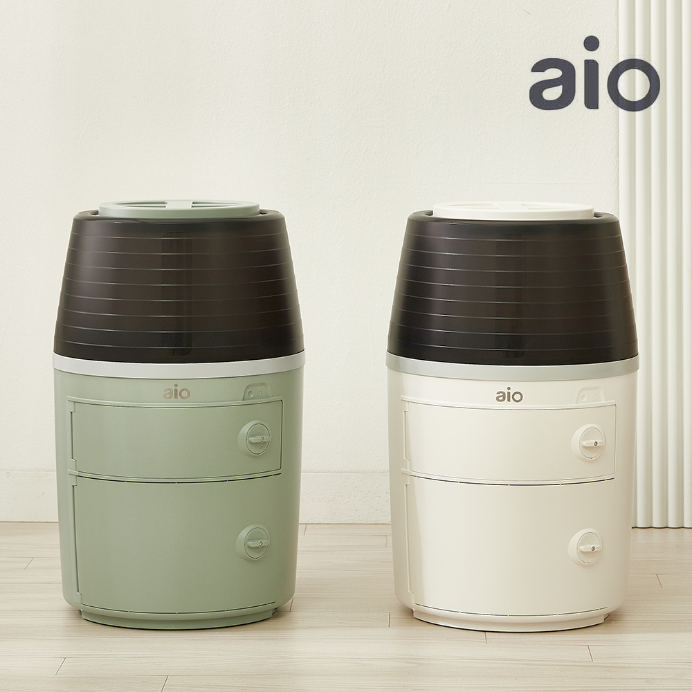 아이오 스마트 진공쌀통 14kg+하단잡곡통 6kg VR-2000 aio - 상품 이미지
