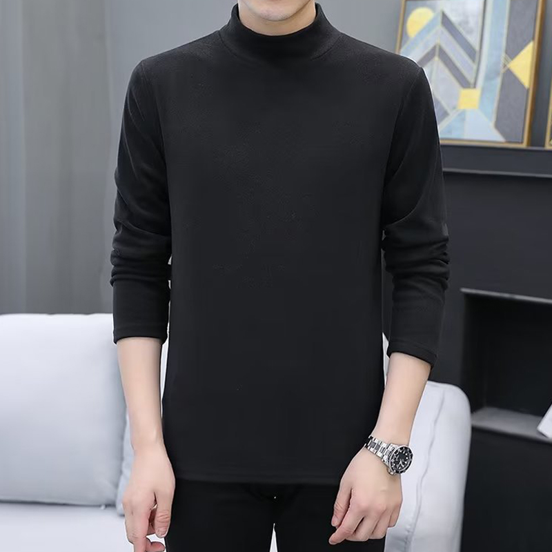 발열히트 남자 목티 폴라티 이중 기모 반목티 - 상세 이미지 3