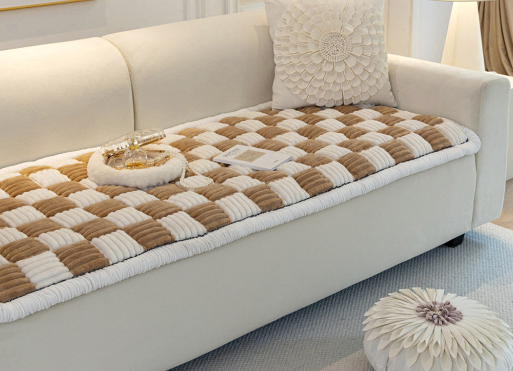 겨울 두꺼운 돌 쇼파패드 흙 소파매트 누빔 미끄럼방지 토퍼 깔개 방석 에스닉 60x160