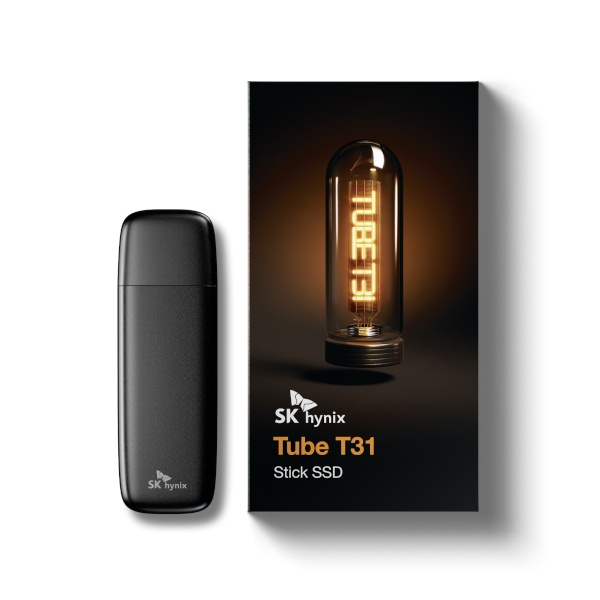 SK하이닉스 Tube T31 Stick 외장SSD D램탑재 + 스틱형 1TB, 블랙