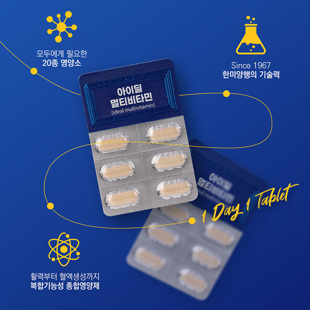 멀티비타민 앤 미네랄 남성 여성 청소년 종합비타민 4박스 - 상세 이미지 5