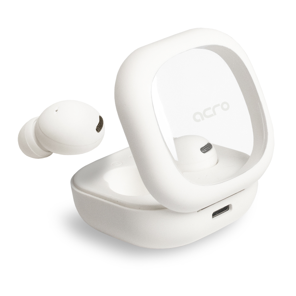 ACRO 블루투스 무선 이어폰 버즈에어 커널형 이어셋 화이트 - 상품 이미지