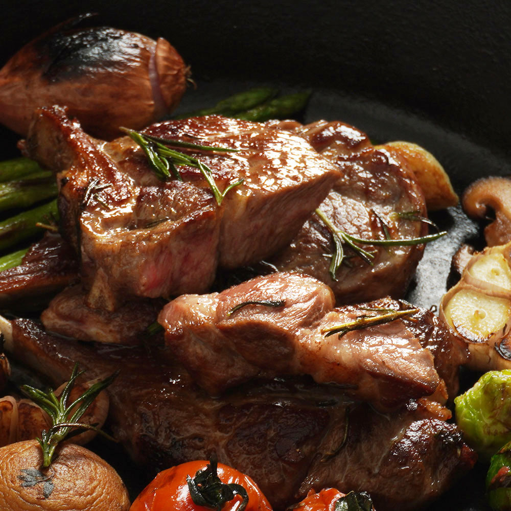 호주산 양갈비 숄더랙 스테이크 양고기 구이 글램핑 바베큐 파티 맛집 시즈닝포함 950g