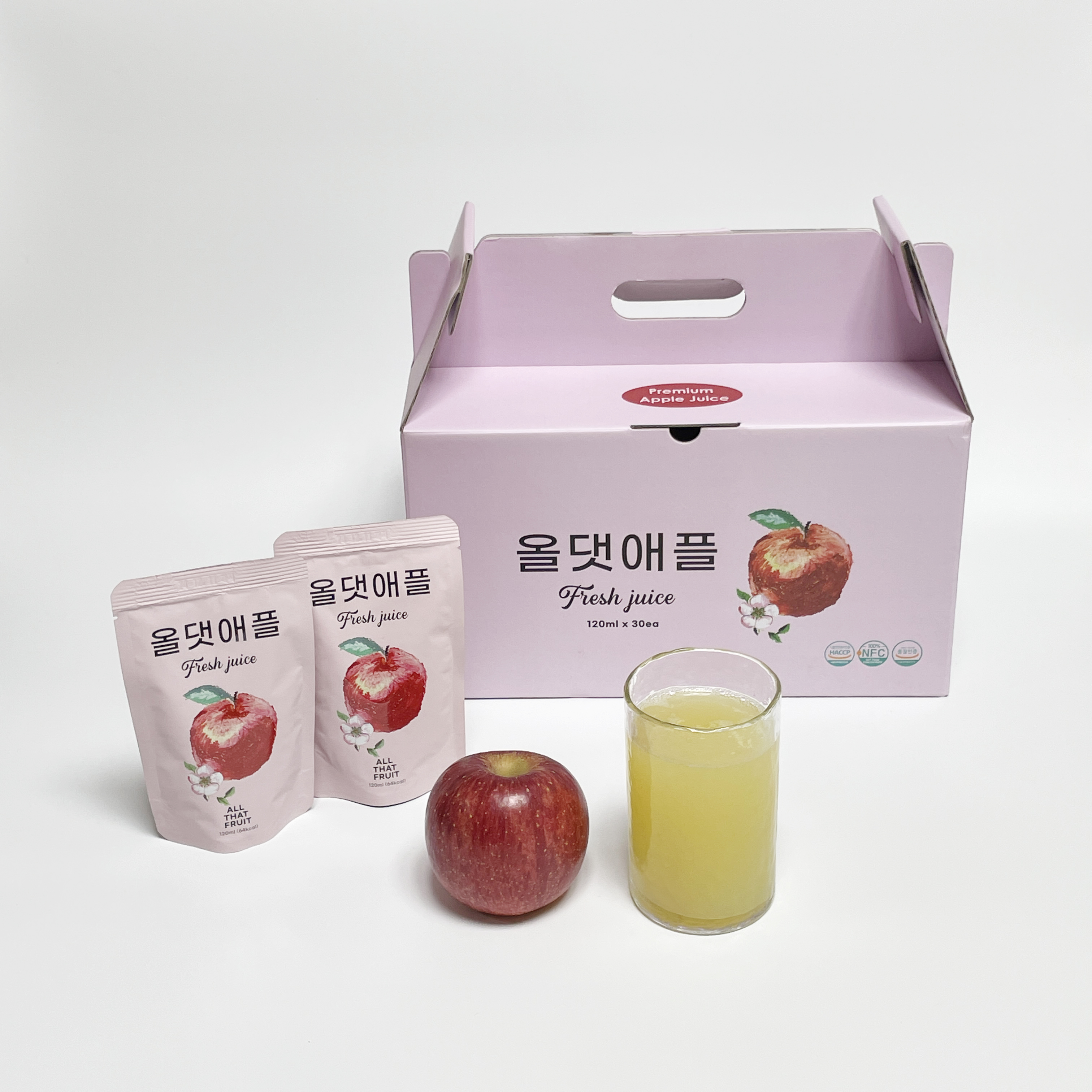 청송사과즙 사과즙고르는법 올댓애플리뷰 사과즙120ml 과일주스추천