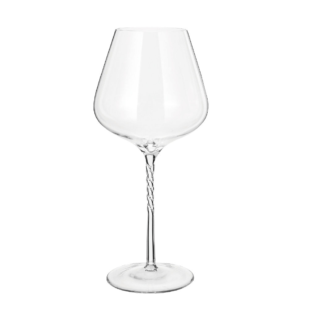아네스 크리스탈 웨이브 레드 와인잔 1P 핸드메이드