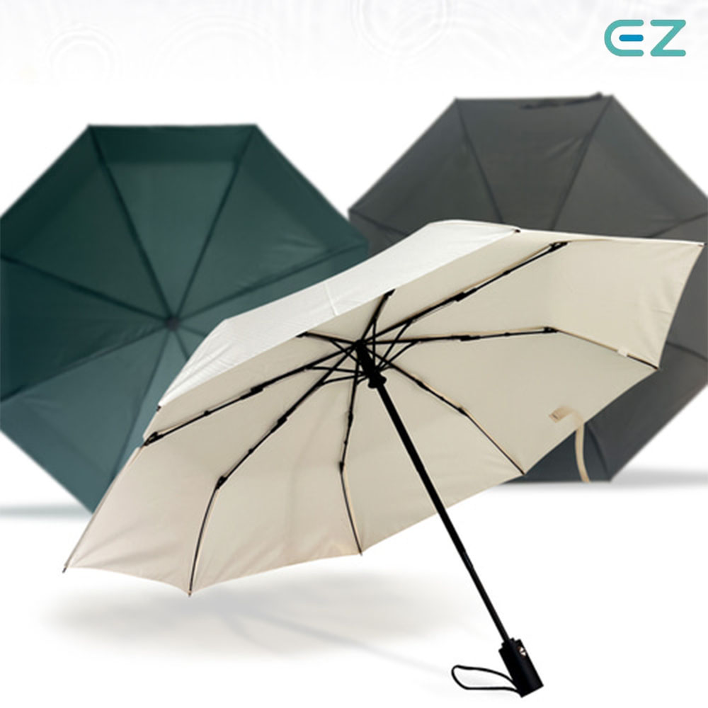 EZ 휴대용 가벼운 미니 3단 자동 접이식 우산