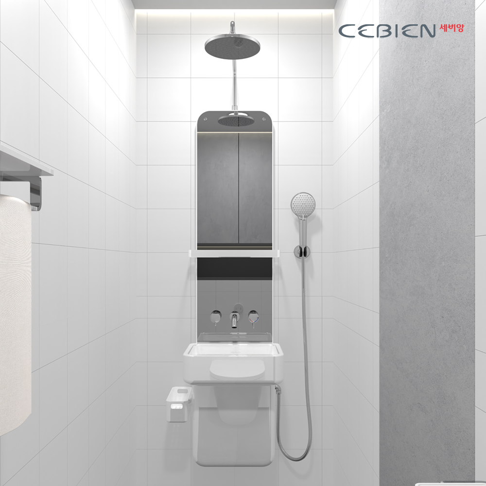 세비앙 작은욕실인테리어 좁은욕실 세면대일체형샤워기 올인-7