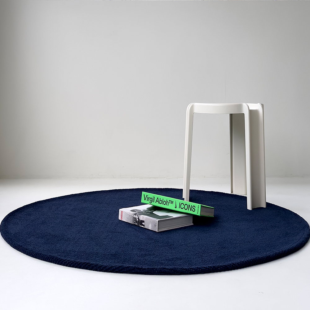 안톤 아이방 여름러그 미끄럼방지 거실용 원형 카페트 놀이방 미니 러그 150