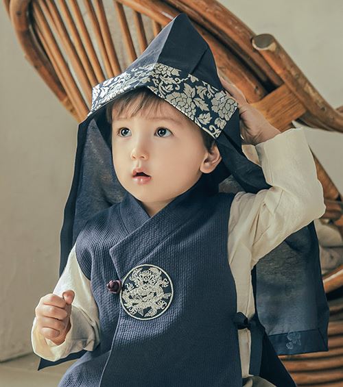 남아한복 장신구 아기 복건 도령모 소품 - 상세 이미지 5