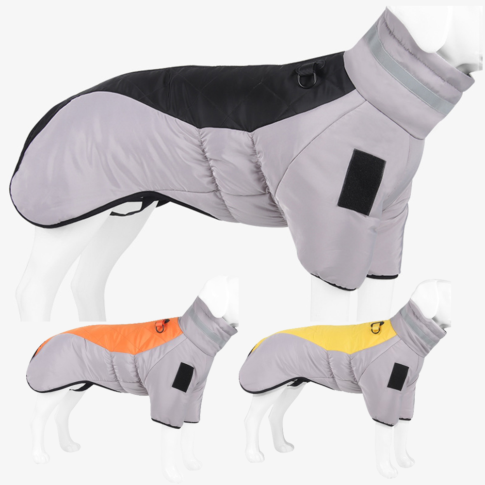 XL 대형견 중형견 강아지 겨울 애견 대형 옷 방한 패딩 조끼 외출 산책 올인원 하네스 진돗개
