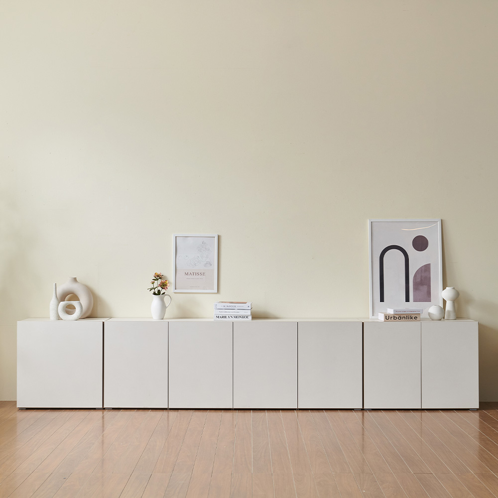 스코나 맨자노 3200 높은 거실장 3종세트(도어형) TV장 사이드보드