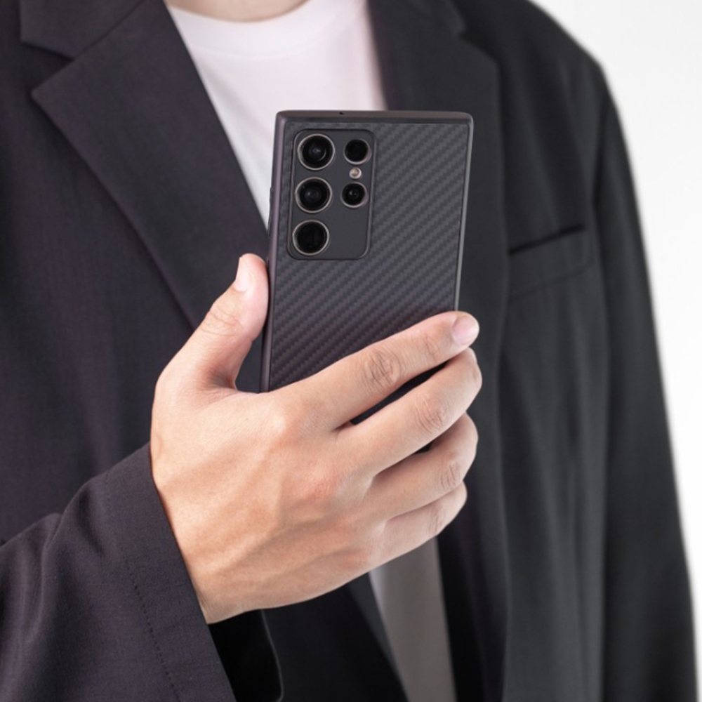 그리핑 아머엑스 맥세이프 슬림 범퍼 카본 케이스 블랙, 갤럭시S24 울트라 - 상세 이미지 5