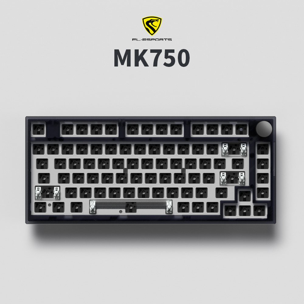 FL ESPORTS MK750 베어본 gasket 유무선 기계식 키보드 키트 블랙 - 상세 이미지 2
