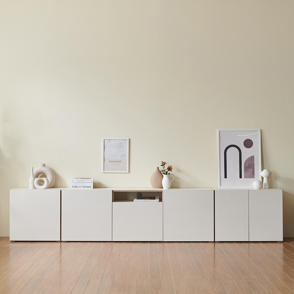 스코나 맨자노 3200 높은 거실장 3종세트(오픈형) TV장 사이드보드