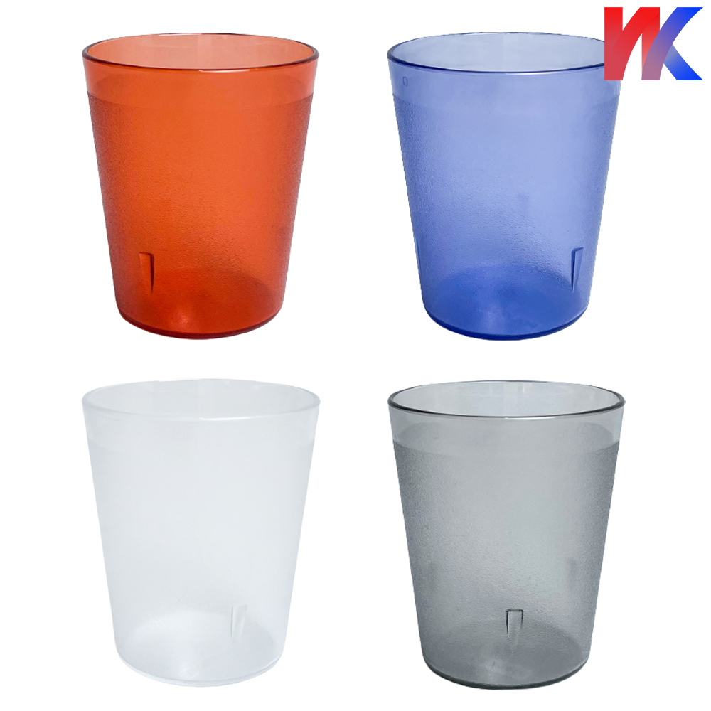 투명 플라스틱 물컵 다회용 음료컵 업소용 물컵 PC컵 400P 제품 이미지