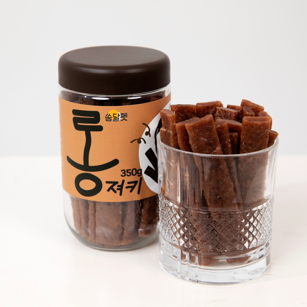 롱 져키 강아지 육포 1+1 소고기 황태 오리고기 간식 700g 쏨달펫 - 상세 이미지 3