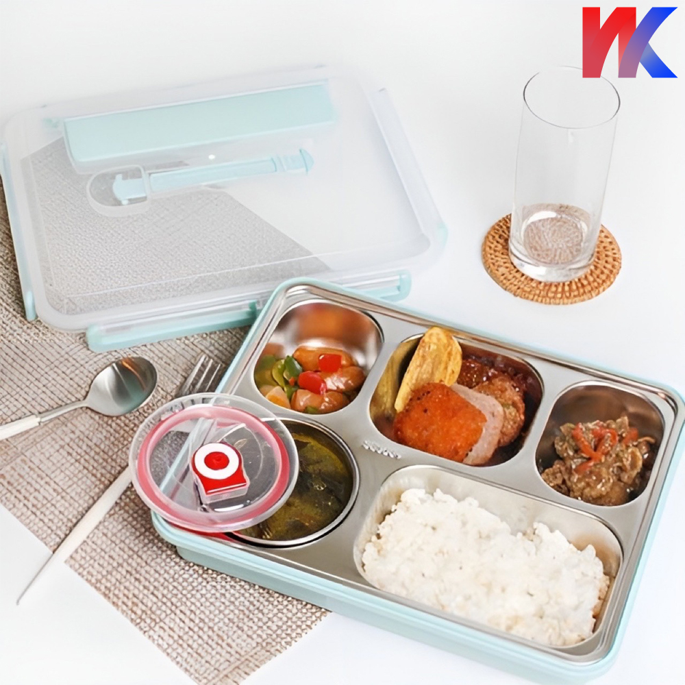 스텐 런치박스 도시락 통 용기 직장인 식판도시락﻿ 찬합 - 상품 이미지