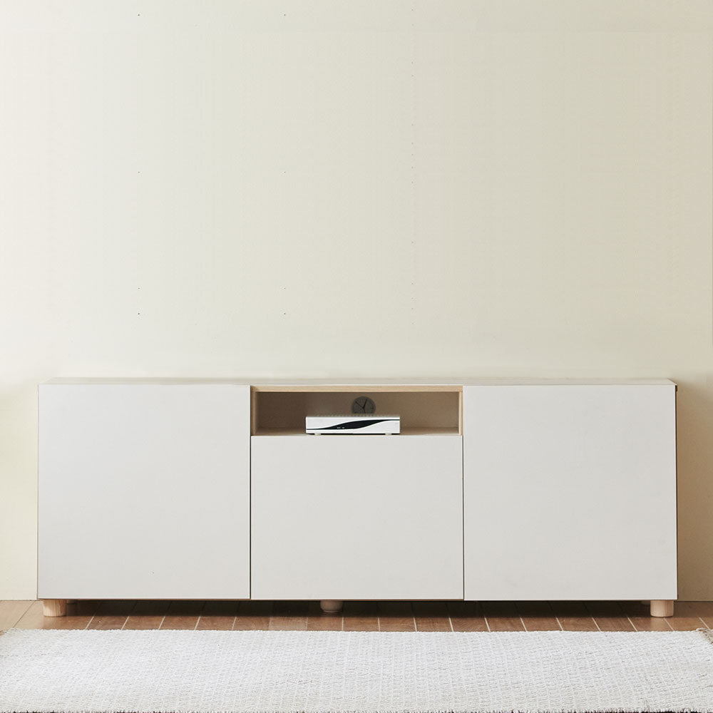 스코나 맨자노 1800 높은 오픈형 거실장(다리형) TV장 티비다이