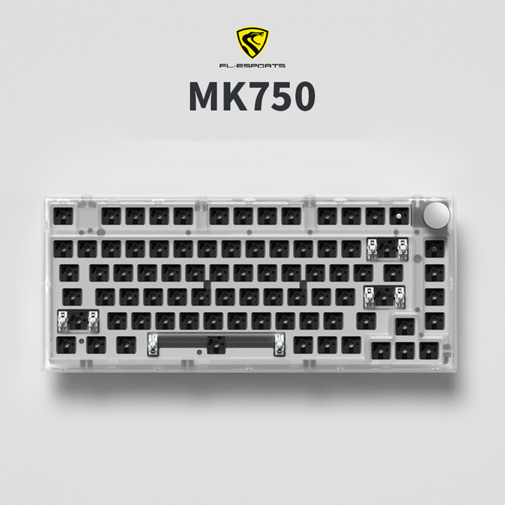 FL ESPORTS MK750 베어본 gasket 유무선 기계식 키보드 키트 블랙 - 상세 이미지 3