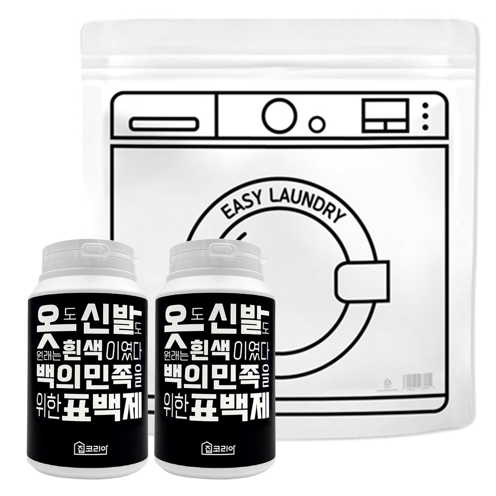 집코리아 백의민족을 위한 표백제 + 담금세탁팩 500g, 2개
