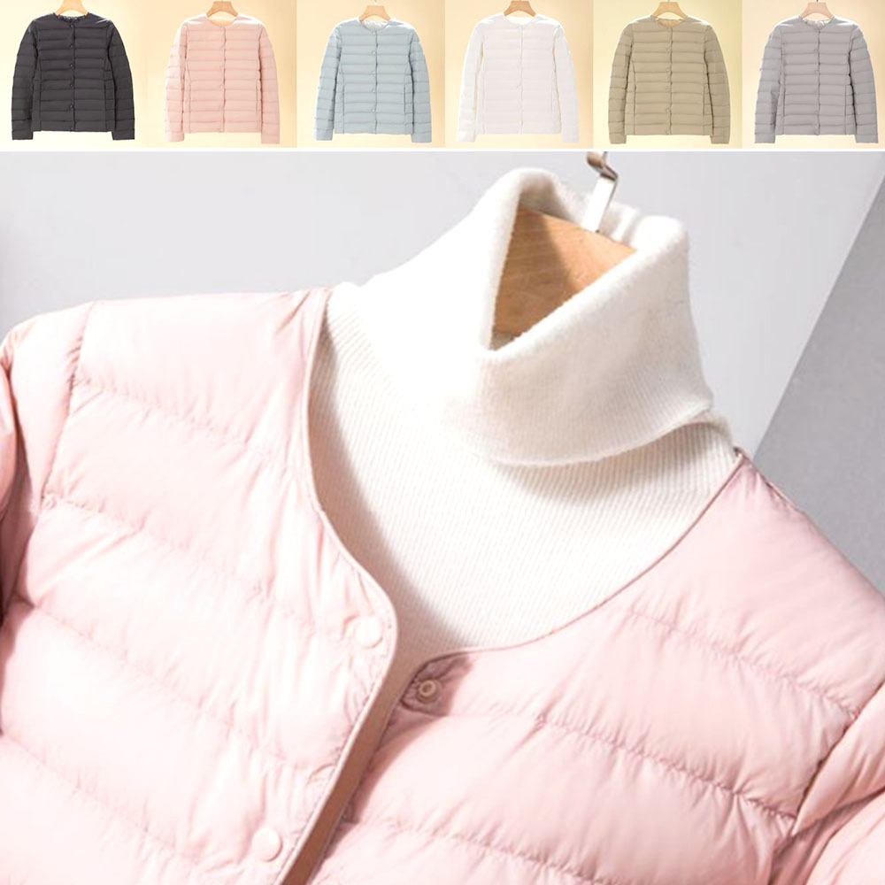 여성 경량 패딩 따스한 여자 오리털 간절기 덕다운 점퍼
