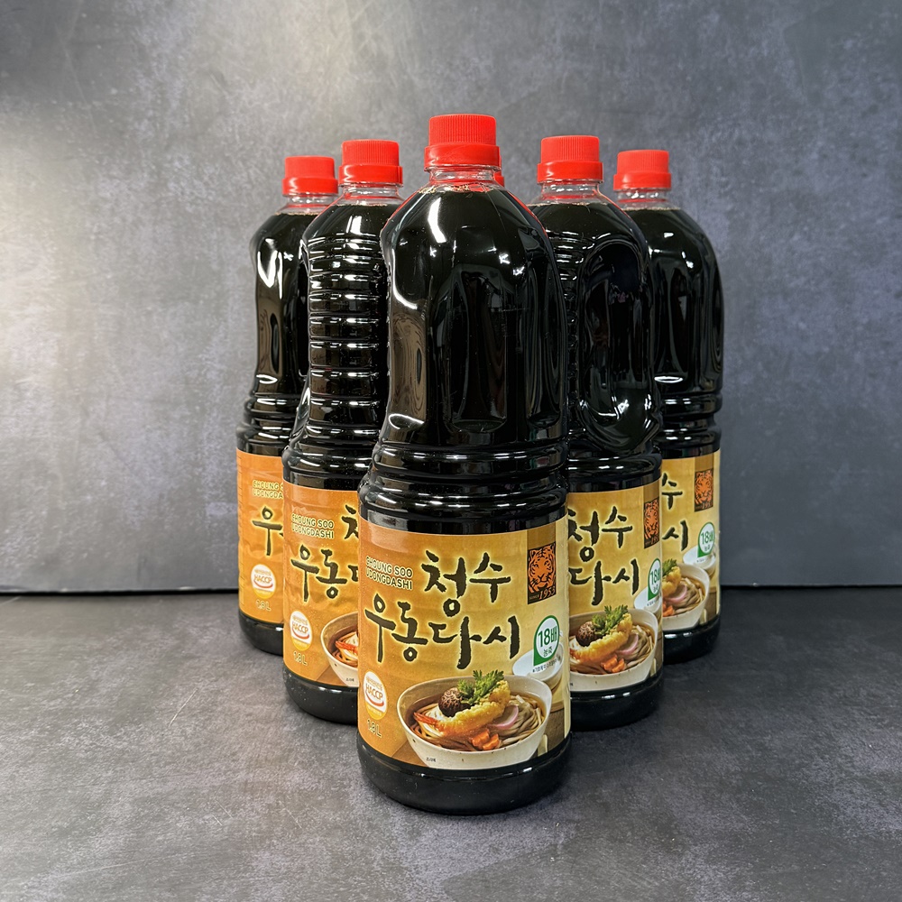 청수식품 청수 우동다시 업소용 1.8L x 8개 우동국물 가쓰오 - 상품 이미지