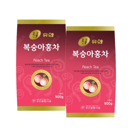 유안 복숭아 홍차 900g X 2개 아이스티 에이드 자판기용