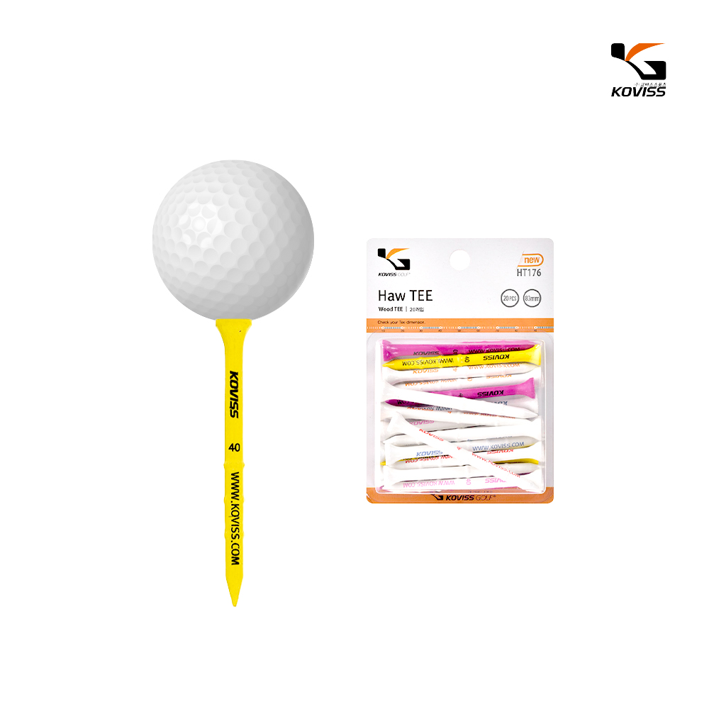 코비스 스텝조절 우드 하우티(83mm)20개입 HT176 - 상품 이미지