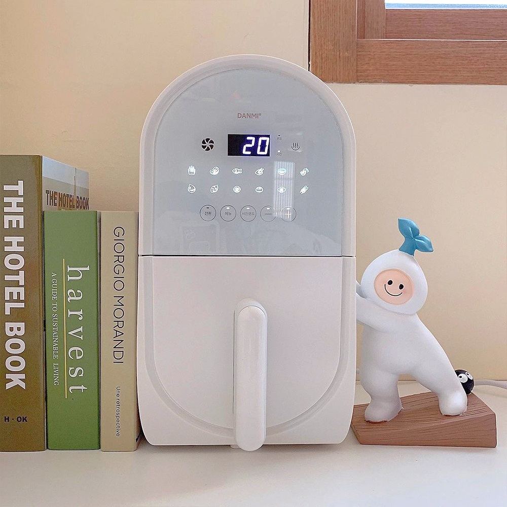 단미 에어프라이어 소형 미니 디지털 에어프라이기 3L AF02