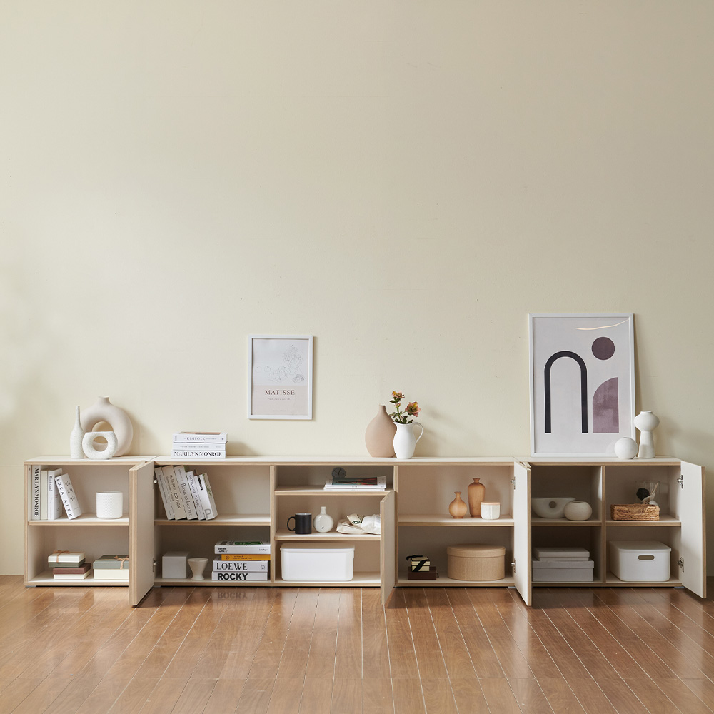 스코나 맨자노 3200 높은 거실장 3종세트(오픈형) TV장 사이드보드