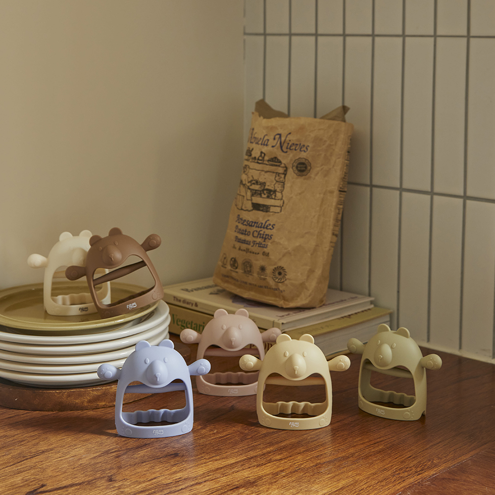 티지엠 글러브형 손목치발기 아기 치발기 국내생산 실리콘 치아발육기 케이스포함