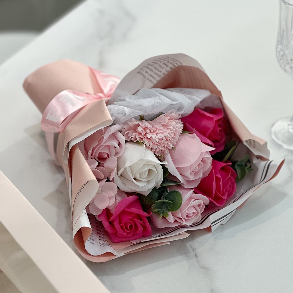 플로리스트 디자인 졸업꽃다발 비누꽃 생일 조화 학예회 유치원 기념일 선물 이미지 8