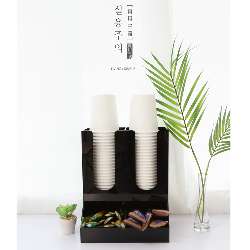 종이컵정리 커피 티백 냅킨 정리함 보관함 거치대 디스펜서 이미지 7