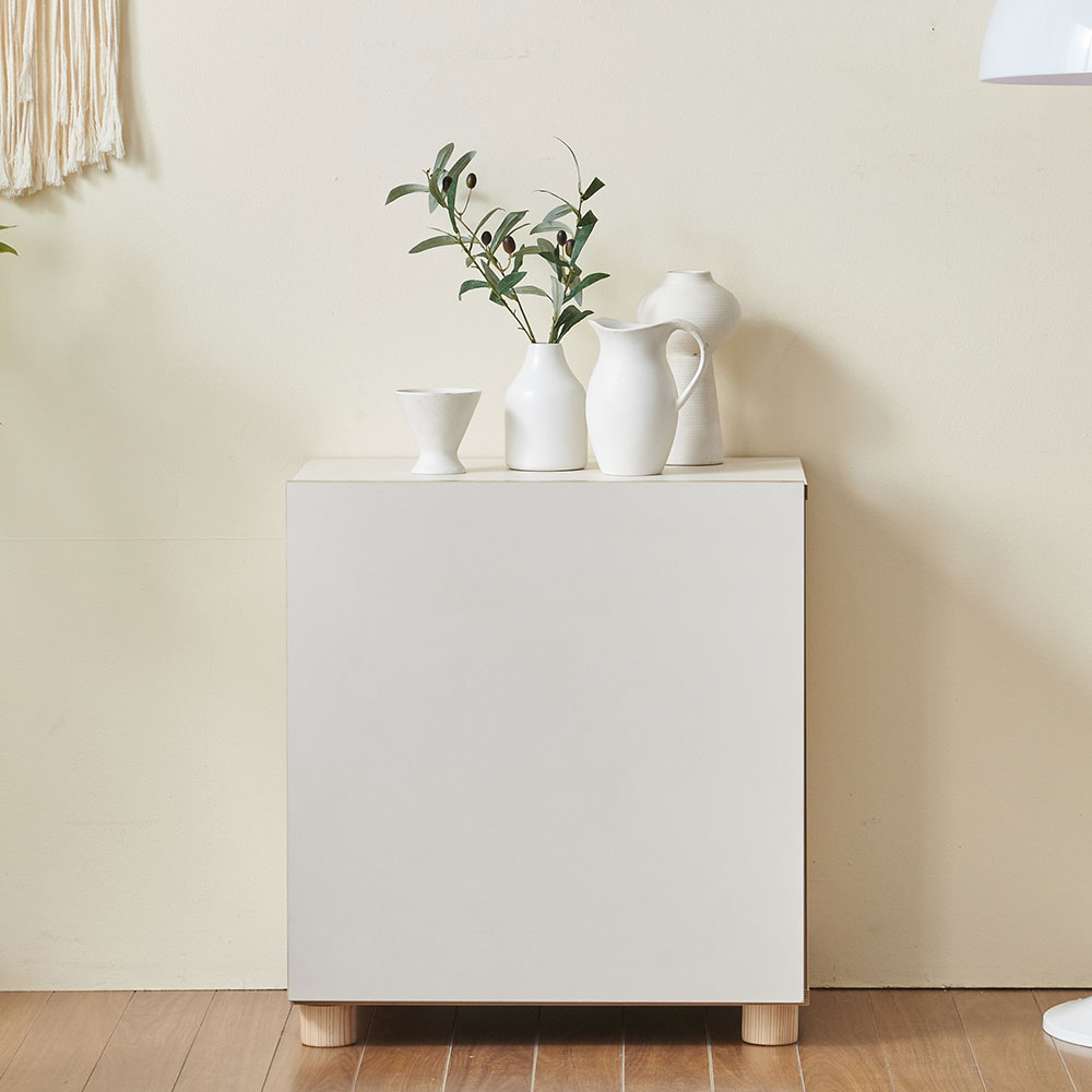 스코나 맨자노 600 높은 장식장 사이드보드(다리형) 수납장