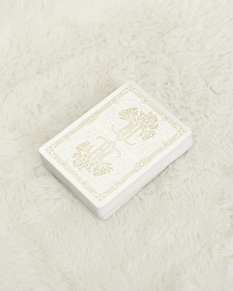 플레잉카드] 필트레 메탈릭 카드 블랙&화이트 - 니키아티브