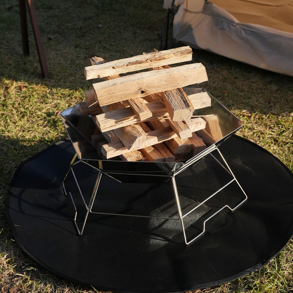 카르닉 불멍 육각 화로대 캠핑 접이식 바베큐 화로대 그릴 풀세트 프리미엄