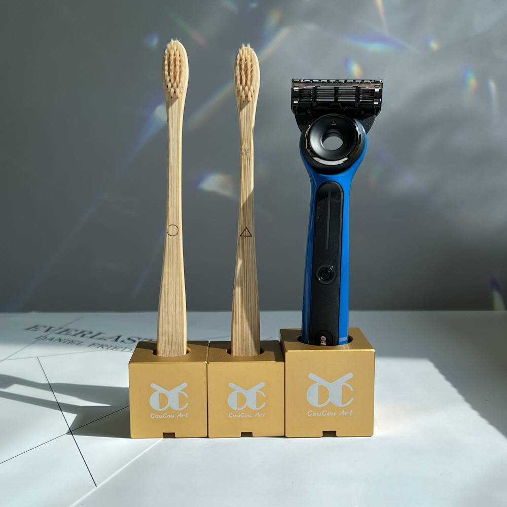 위씨 WE.C 칫솔꽂이 칫솔 걸이 칫솔거치대 홀더 보관 욕실 무타공 물빠짐 이미지 7