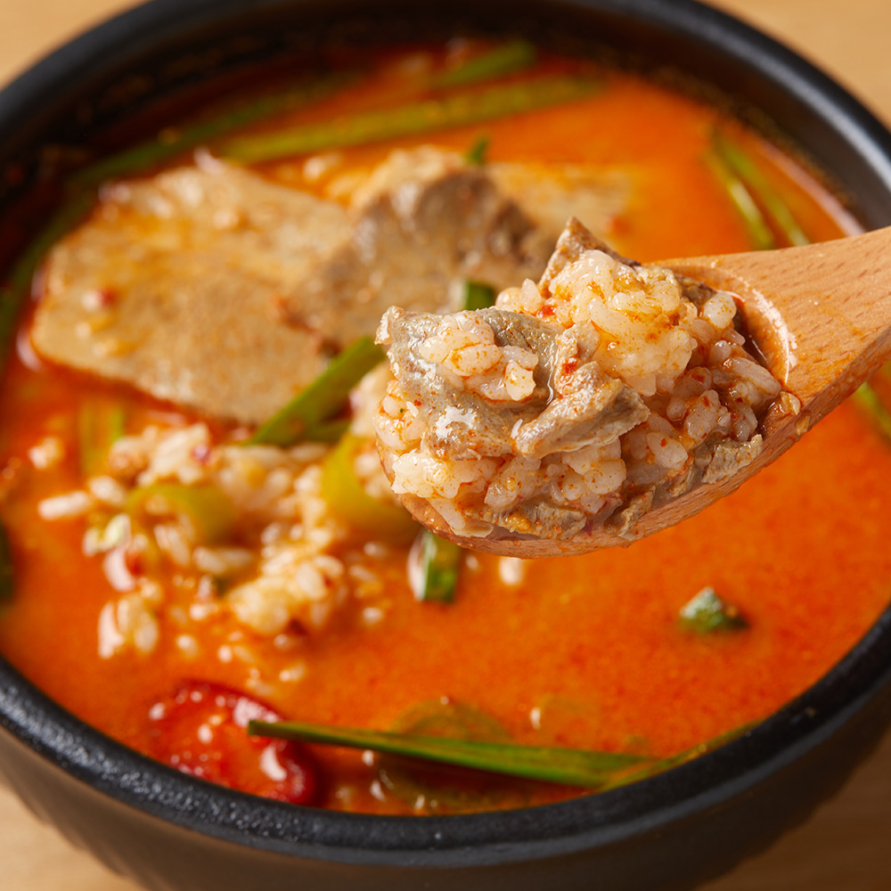 동백국밥 부산 매운 실비국밥 600g 한돈 밀키트 극강의 매운맛 - 상세 이미지 5