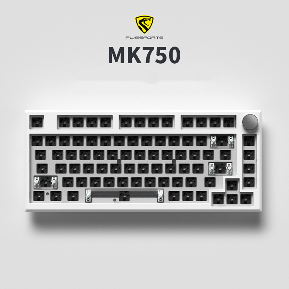 FL ESPORTS MK750 베어본 gasket 유무선 기계식 키보드 키트 블랙 - 상세 이미지 4