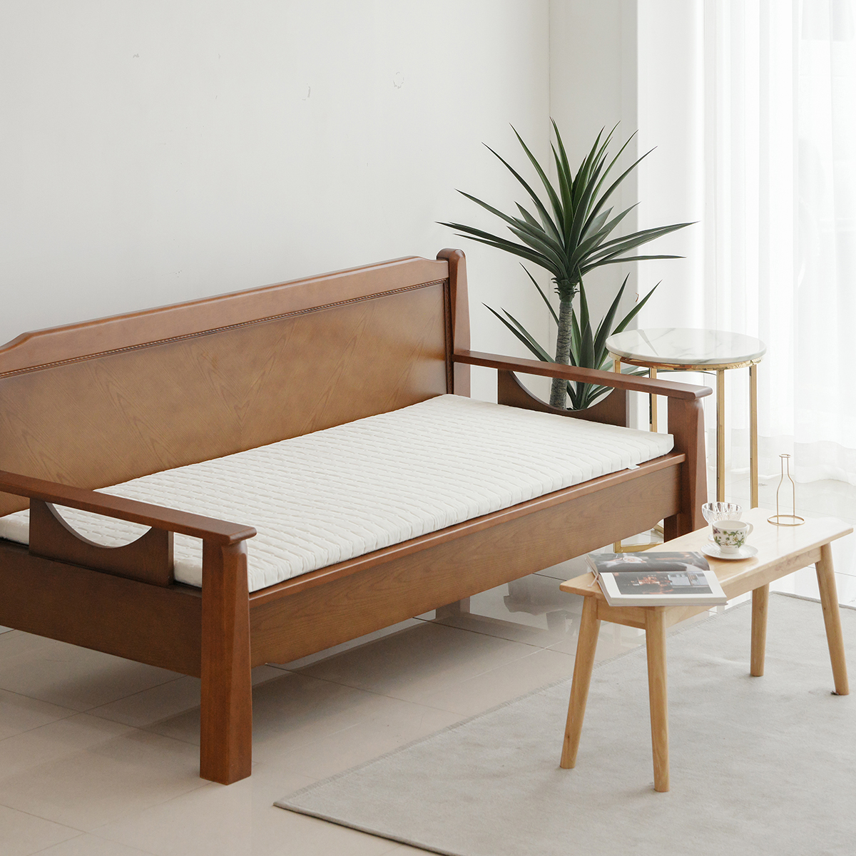 돌쇼파 토퍼 매트 흙쇼파 패드 사이즈 맞춤 제작 85x200x5