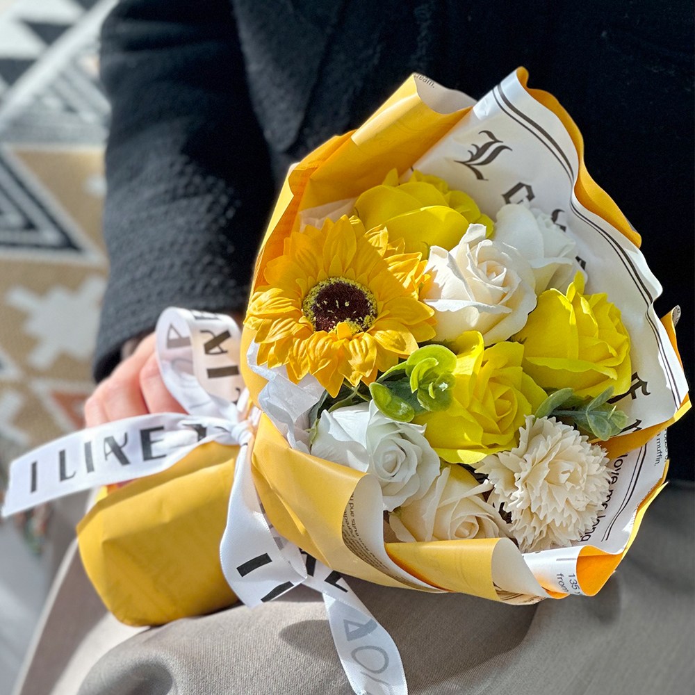 플로리스트 디자인 졸업꽃다발 비누꽃 생일 조화 학예회 유치원 기념일 선물 - 상세 이미지 2