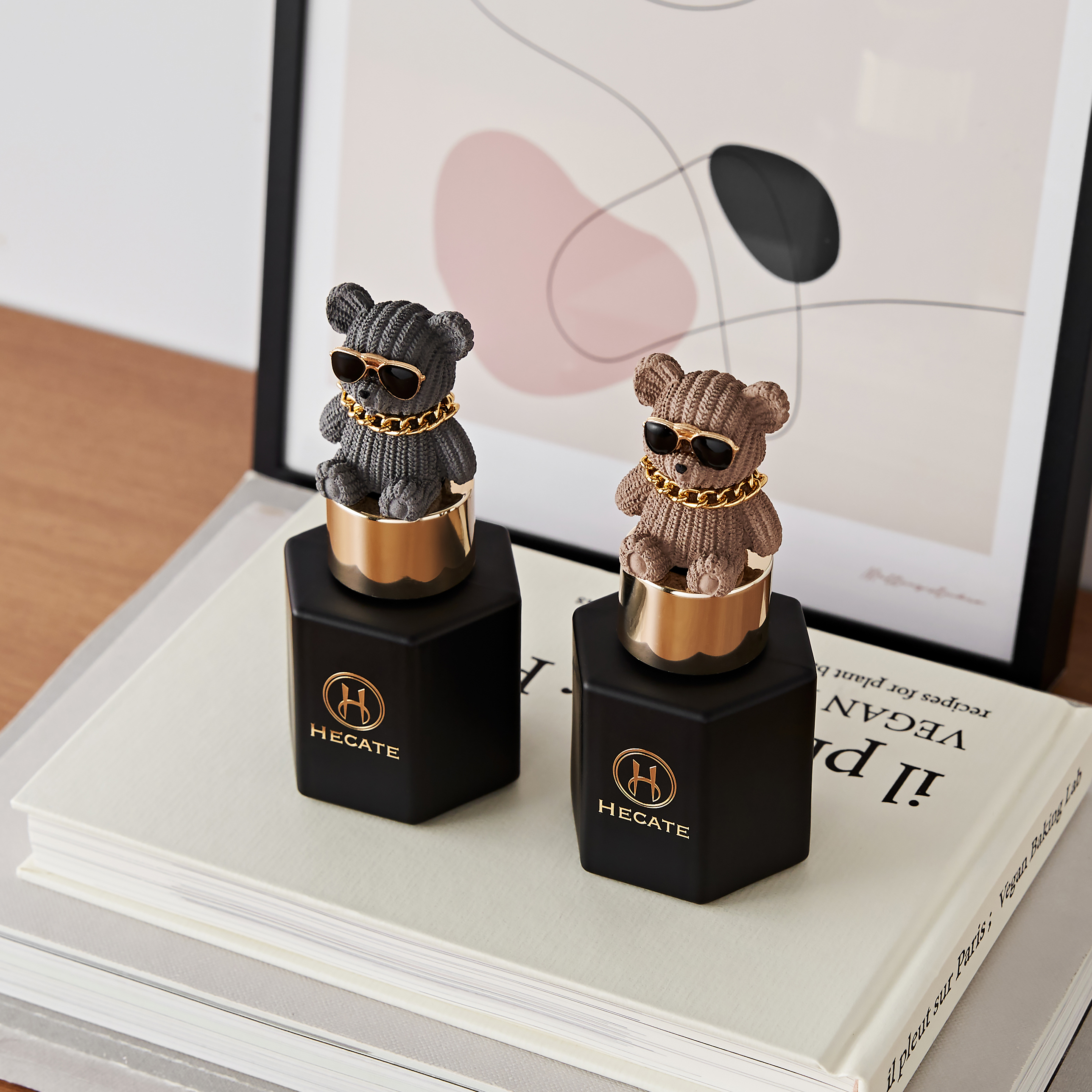 힙스타 곰돌이 차량용 디퓨저 50ml 블랙체리 - 상세 이미지 3