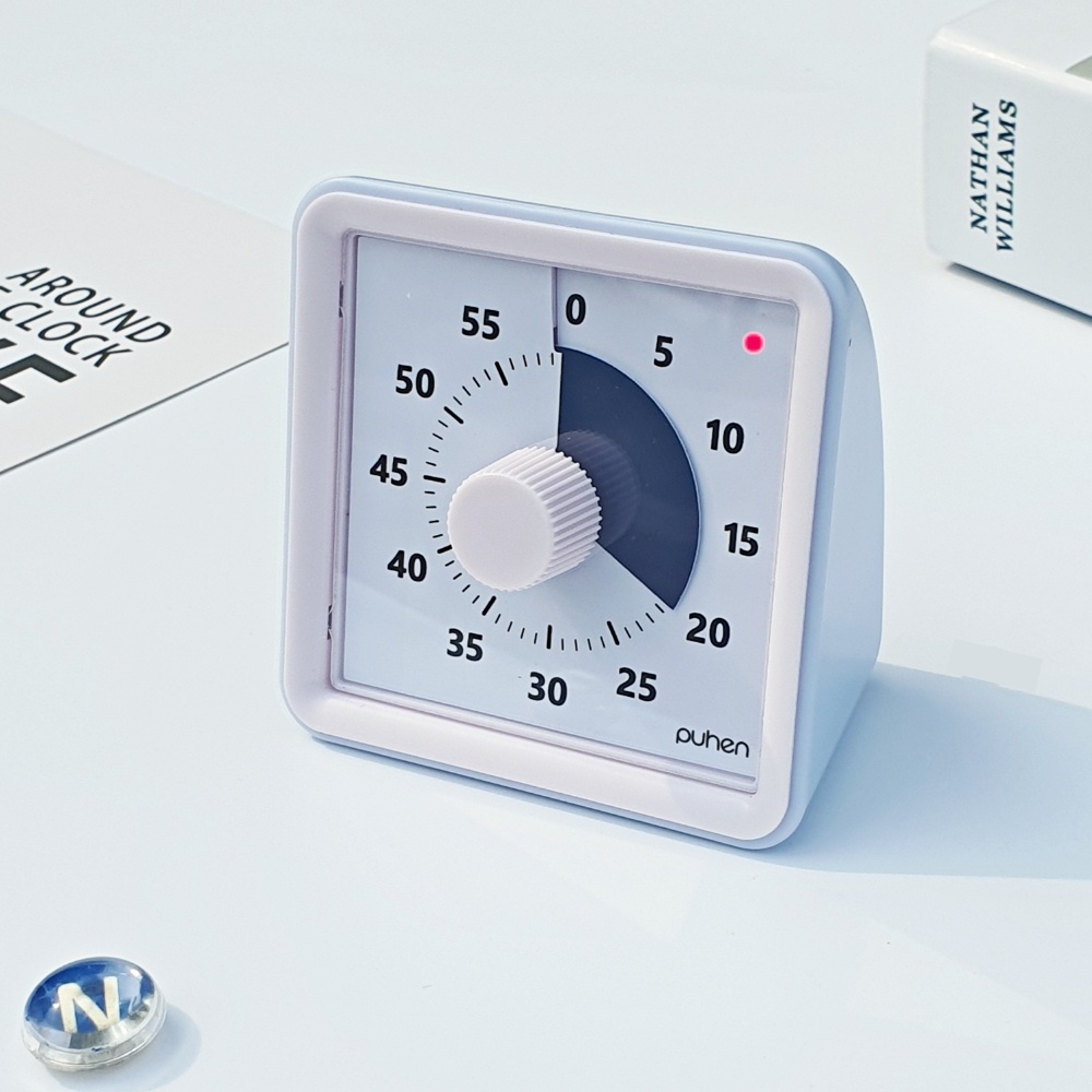 [4세대] 퓨핸 무소음 구글타이머 뽀모도로타이머 시계 타임타이머 6칼라