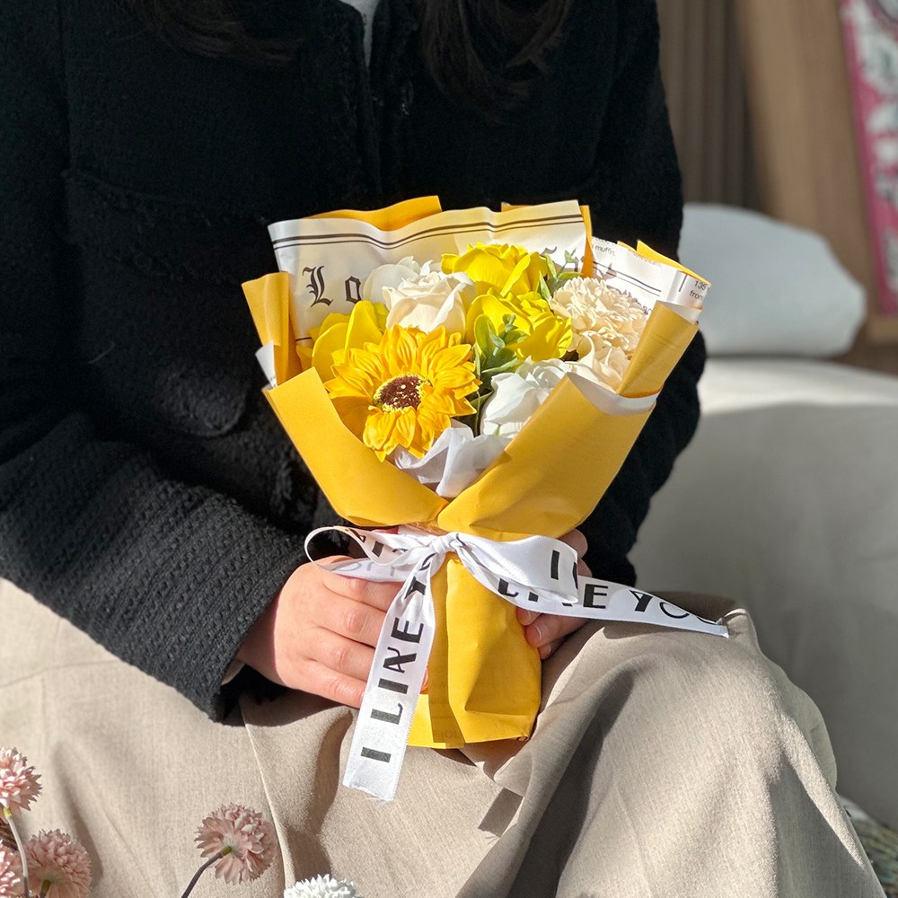 플로리스트 디자인 졸업꽃다발 비누꽃 생일 조화 학예회 유치원 기념일 선물 - 상세 이미지 2