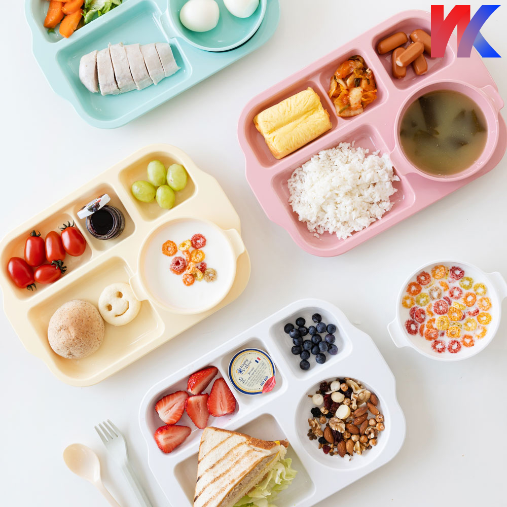 국산 친환경 다이어트 식판 예쁜 어린이 성인 식판 가정용 어른 어린이집 깊은 5구 얌얌세트 제품 이미지
