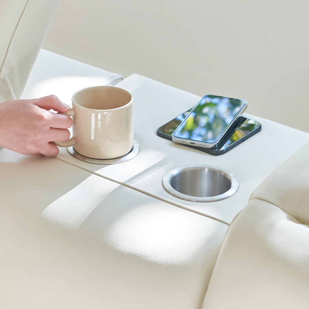 토르 인테리어 라운지 소파 헤드틸팅 가죽소파 4인용